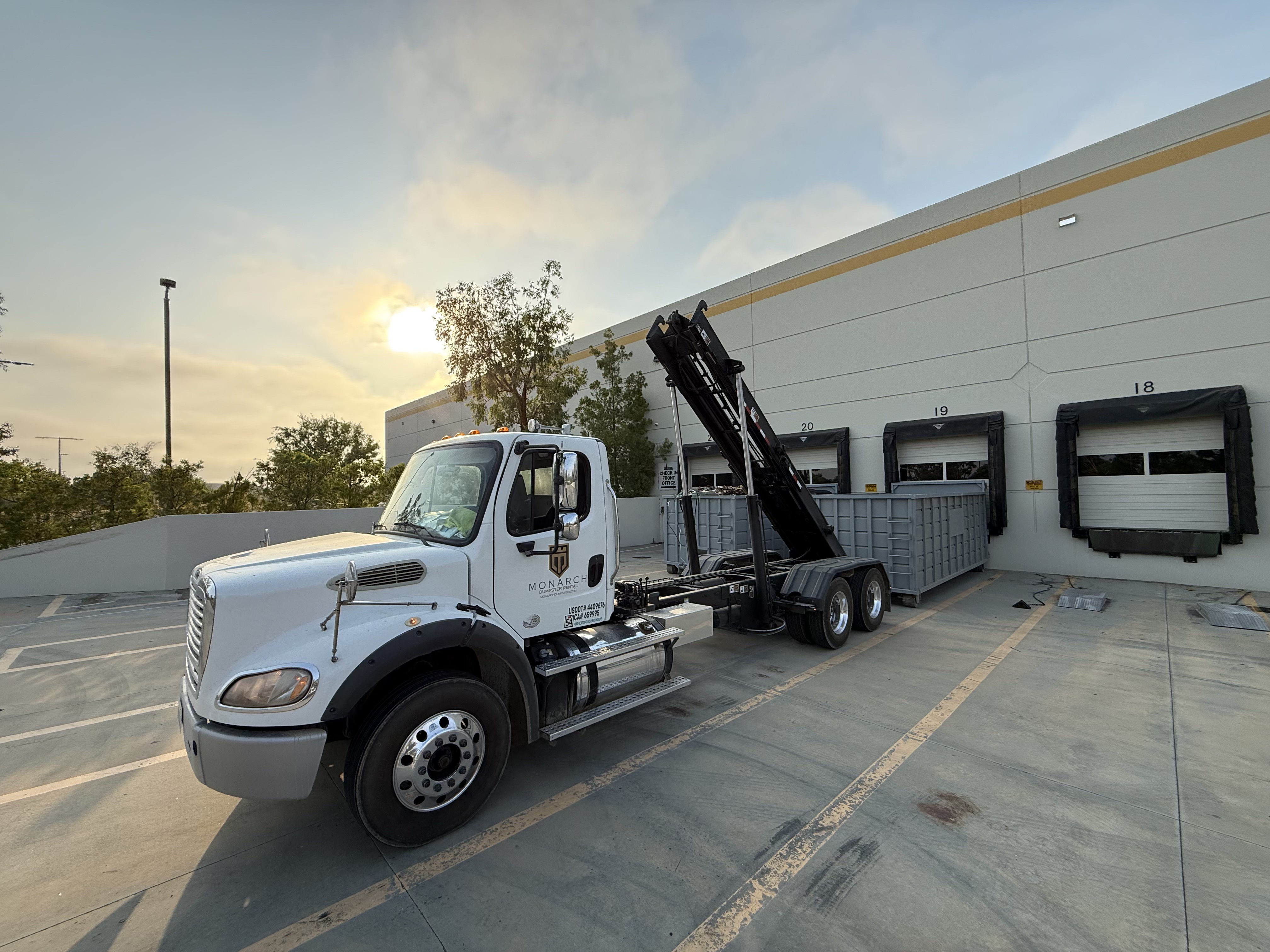 Construction dumpster rental in Murrieta, CA by Monarch Dumpster Rental