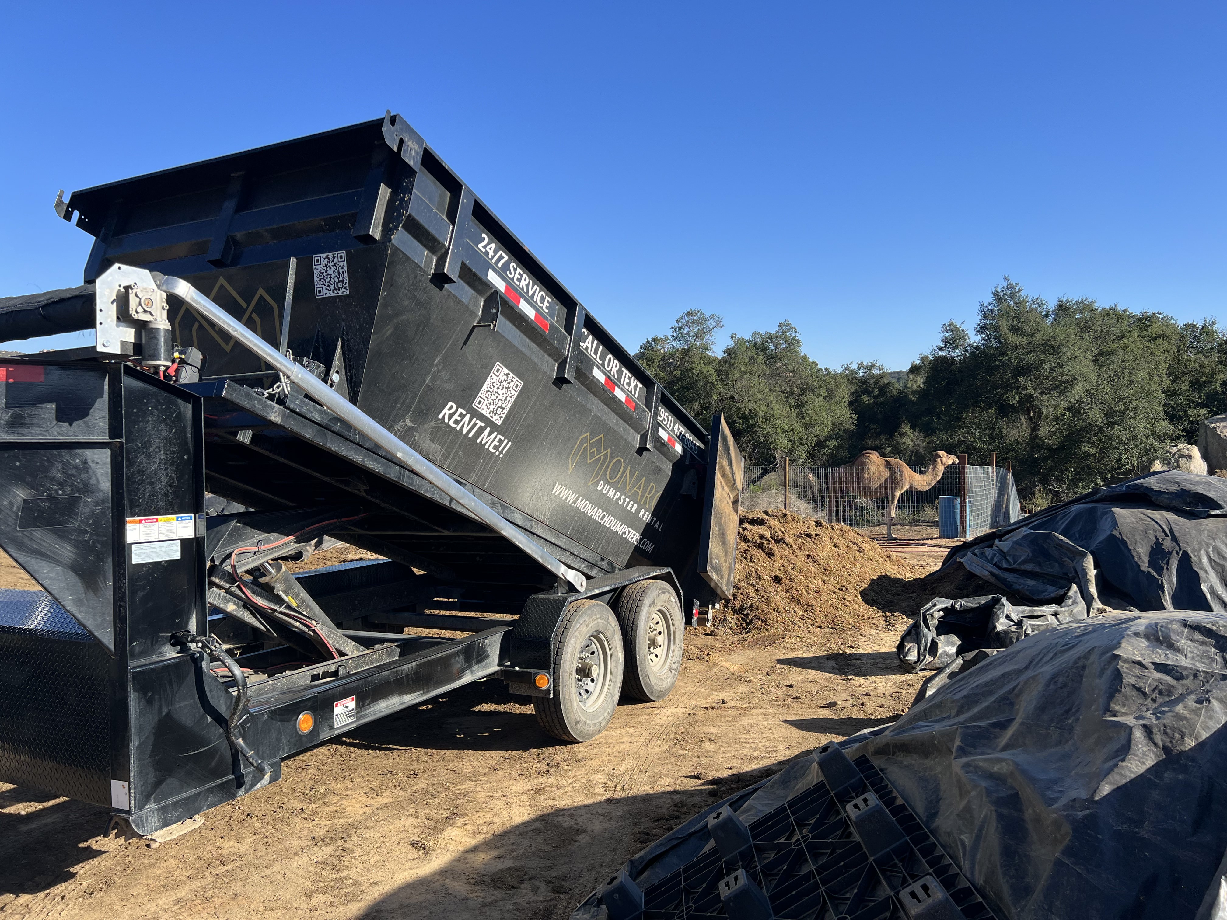 Superior dumpster rental by Monarch Dumpster Rental